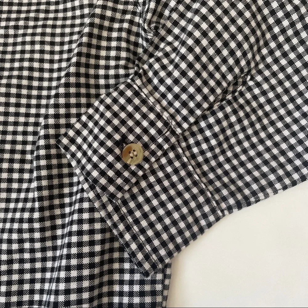 Plaid button down shirt